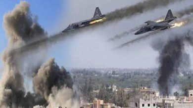 صورة مقتل قياديين بفصيل موال لتركيا وقصف روسي على ريف الحسكة بسوريا.